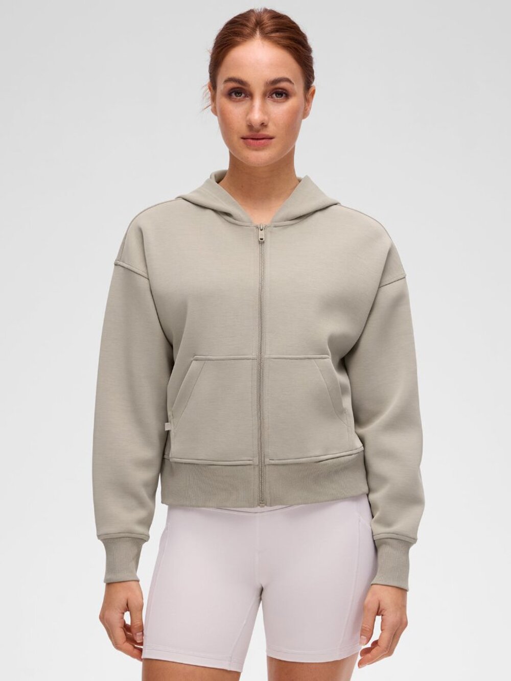 SoftAura Full Zip Waist Length Hoodie